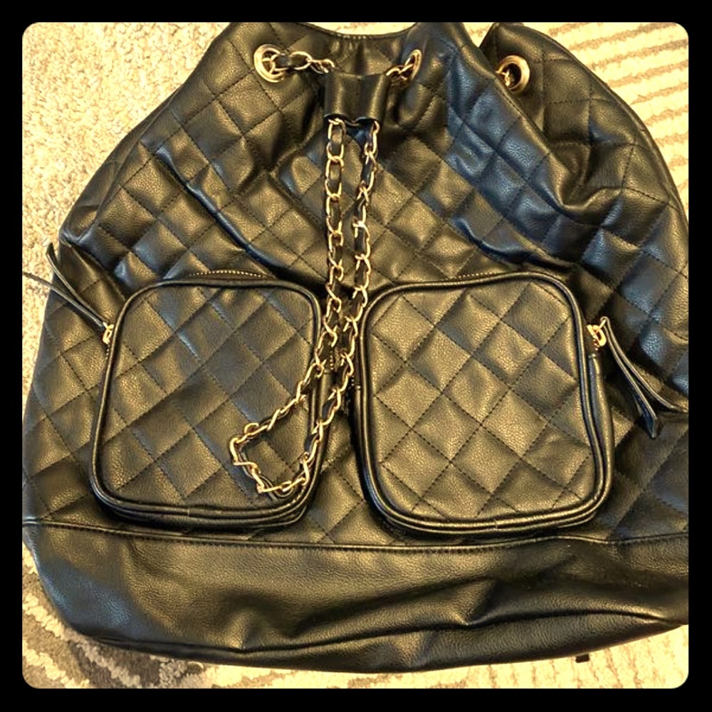 Quilted back pack.
